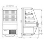 Холодильная горка CARBOMA F 13‑07 VM 1.0‑2 стеклопакет