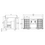 Холодильный стол CARBOMA T70 M2‑1 0430 (2GN/NT) с бортом (высота - 60 мм)